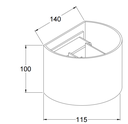 Refocus Round Adjustable Wall Light