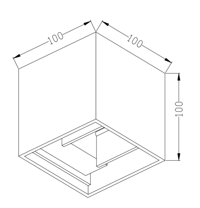 Refocus Square Adjustable Wall Light