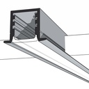 Tall Recess Aluminium Mounting Profile 2000mm