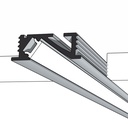 Slot Recess Aluminium Mounting Profile 2000mm