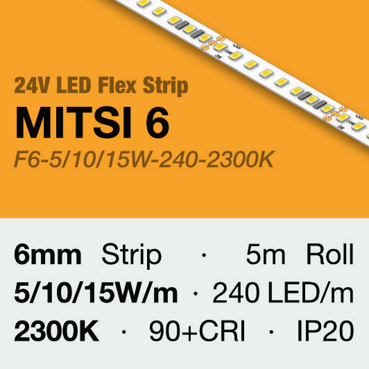 Mitsi 6 Tri-Power LED Strip - 1 metre