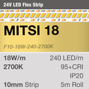 Mitsi 18 LED Strip - 18W/m 