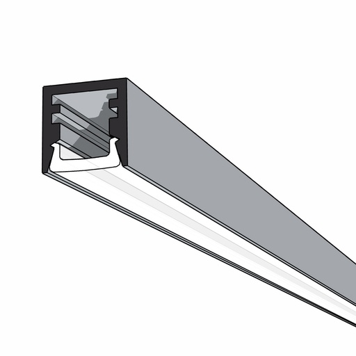 [P10SQR-SUR-2000] Mini Surface Aluminium Mounting Profile 2000mm