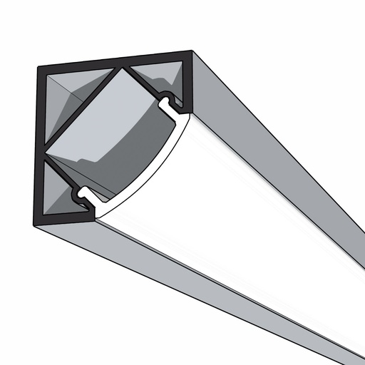 [P18CNR-V01-SUR-2000] Corner Surface 18 - Aluminium Mounting Profile 2000mm