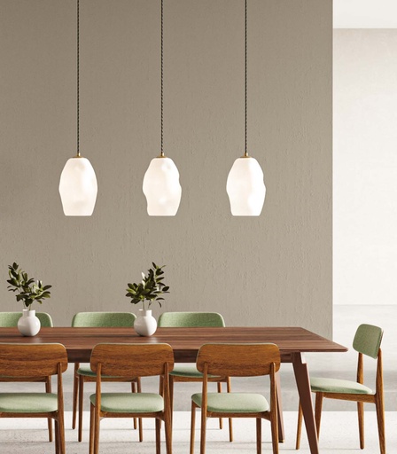 Organic White Pendant Light